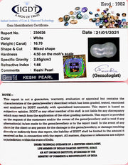 16.70/CT NATURAL KESHI PEARL